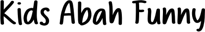 Kids Abah Funny Font
