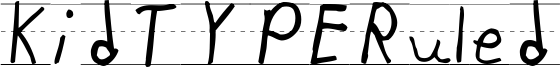 KidTYPERuled Font