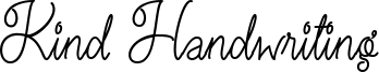 Kind Handwriting Font