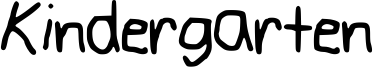 Kindergarten Font