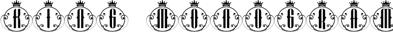 King Monogram Font