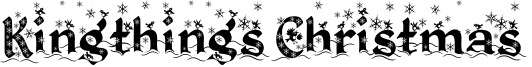 Kingthings Christmas  Font
