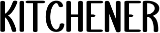 Kitchener Font