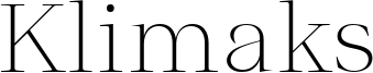 Klimaks Font