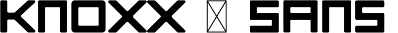 Knoxx - Sans Serif Typeface Font