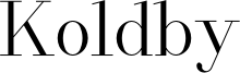Koldby Font