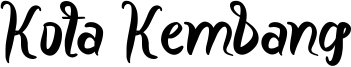 Kota Kembang Font