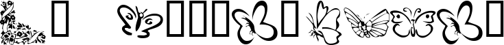 KR Butterflies Font