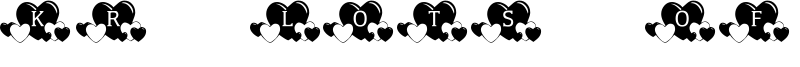 KR Lots of Hearts Font