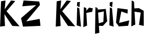 KZ Kirpich Font