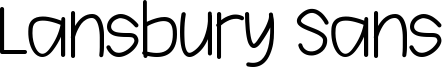 Lansbury Sans Font