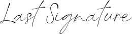 Last Signature Font