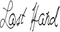 Last Hand Font