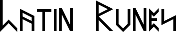 Latin Runes Font
