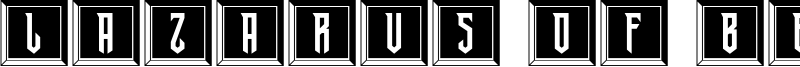 Lazarus Of Bethany Font