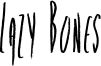 Lazy Bones Font