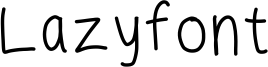 Lazyfont Font