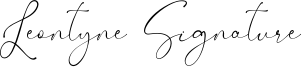 Leontyne Signature Font