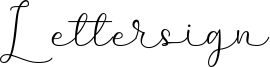 Lettersign Font