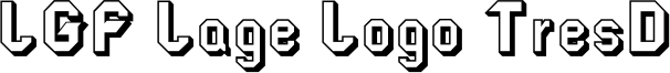 LGF Lage Logo TresD Font