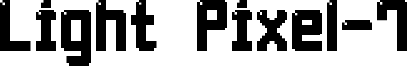 Light Pixel-7 Font