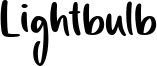 Lightbulb Font