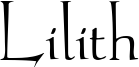 Lilith Font
