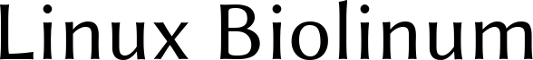 Linux Biolinum Font