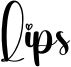 Lips Font
