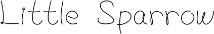 Little Sparrow Font