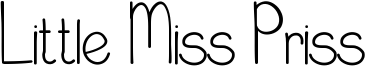 Little Miss Priss Font