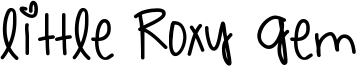 Little Roxy Gem Font
