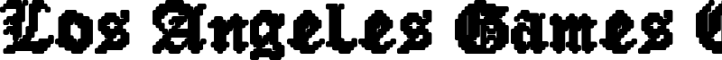 Los Angeles Games Corp Font