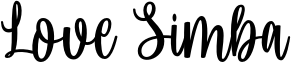 Love Simba Font