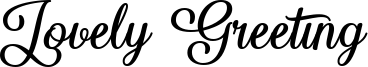 Lovely Greeting Font