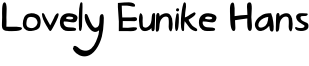 Lovely Eunike Hans Font