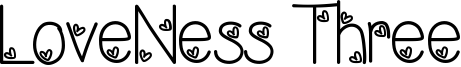 LoveNess Three Font