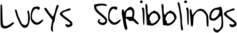 Lucys Scribblings Font