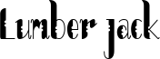 Lumber jack Font