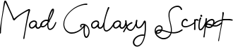 Mad Galaxy Script Font