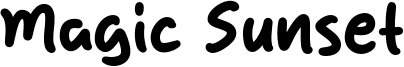 Magic Sunset Font