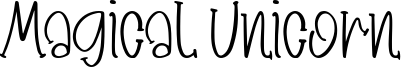 Magical Unicorn Font