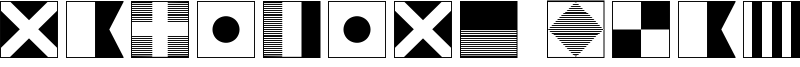 Maritime Flags Font