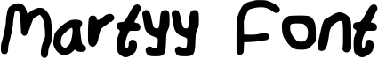 Martyy Font Font