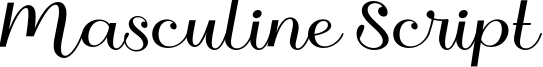 Masculine Script Font