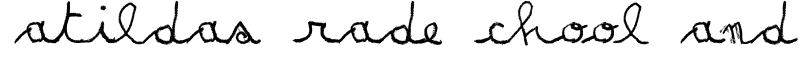 Matildas Grade School Hand Script Font