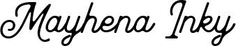 Mayhena Inky Font