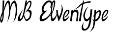 MB ElvenType  Font
