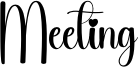 Meeting Font