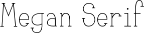 Megan Serif Font